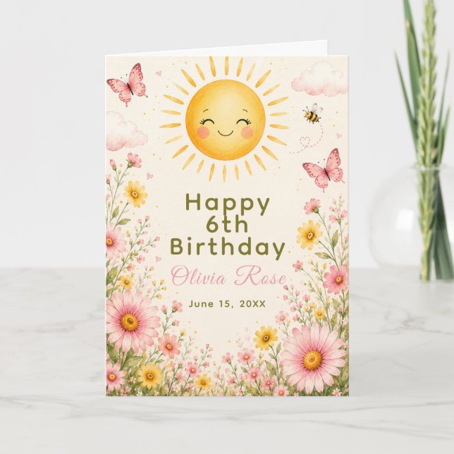 Our Little Ray of Sunshine Card (Front)