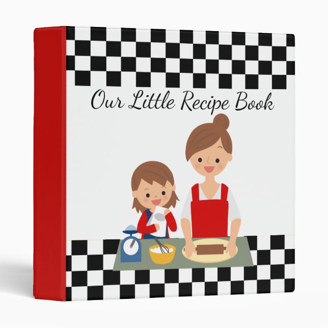 Our Little Recipe Book Mother and Child Baking Binder (Front/Spine)