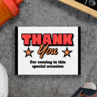 Our Little Rookie is on the Way - Thank You Card