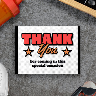 Our Little Rookie is on the Way - Thank You Card