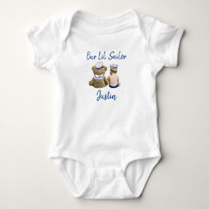 Our Little Sailor Personalized Baby Boy Bodysuit