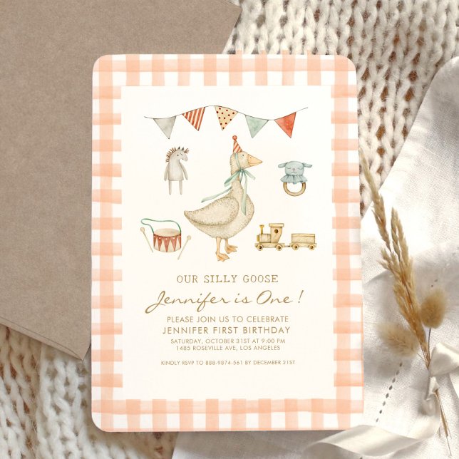 Our little Silly Goose turning Birthday  Invitation (Creator Uploaded)