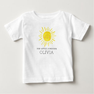 Our Little Sunshine Birthday Party  Baby T-Shirt