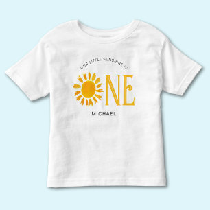 Our Little Sunshine Is One 1st Birthday Toddler T-shirt