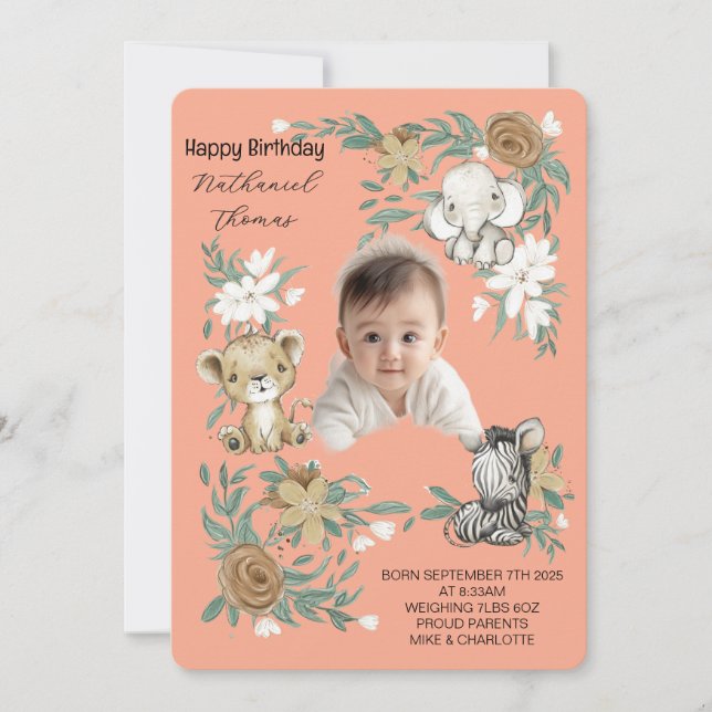 Our Little Sunshine’s Birthday Bash Invitation (Front)