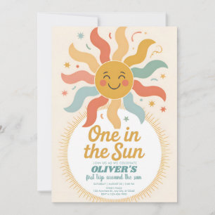 Our Little Sunshine Turns One Birthday Invitation
