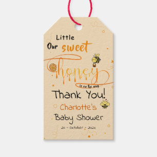 Our Little Sweet Honey Is On The Way Baby Shower Gift Tags