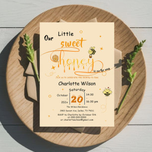 Our Little Sweet Honey Is On The Way Baby Shower Invitation