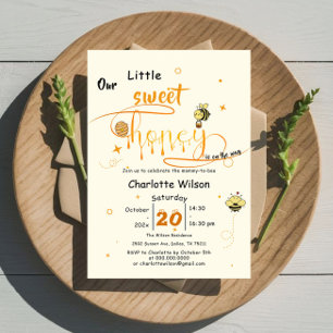 Our Little Sweet Honey Is On The Way Baby Shower Invitation