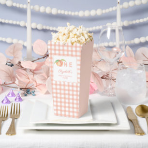 Our Little Sweet Peach is One Baby First Birthday Favor Box