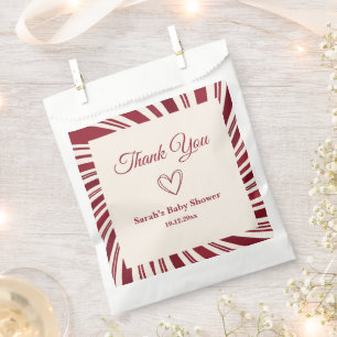 Our Little Sweetheart Candy Cane Favour Bag