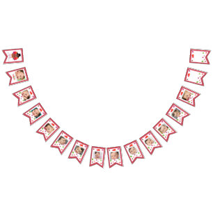 Our Little Turkey (Girl) First Year Photo Bunting Flags