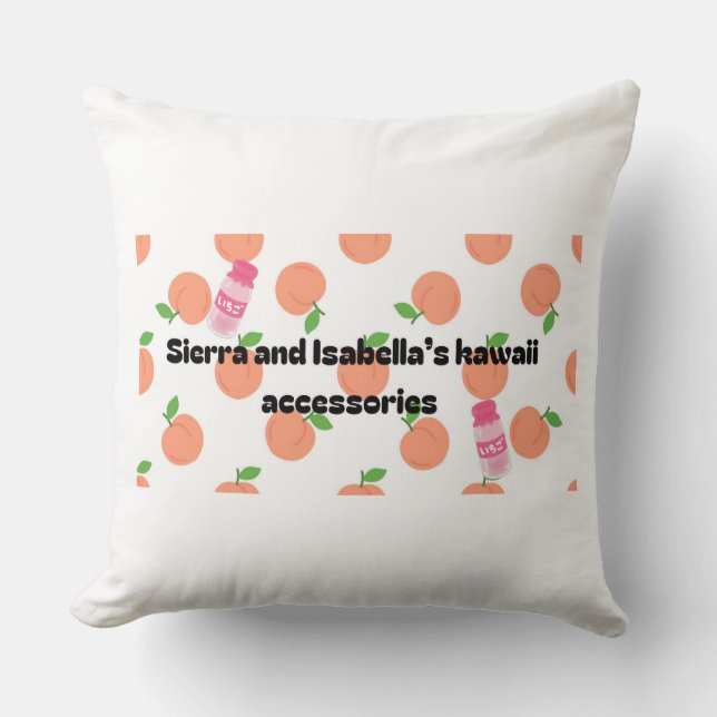 Our logo throw pillow (Front)