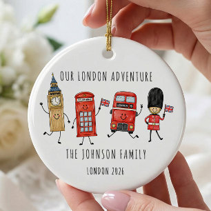 Our London Adventure Family Travel Ornament