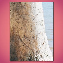 Our Love Carved on a Tree Tissue Paper