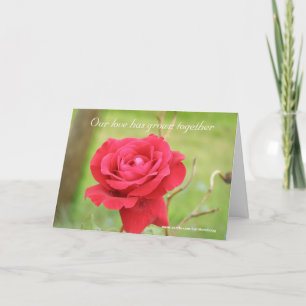 Our love has grown together card