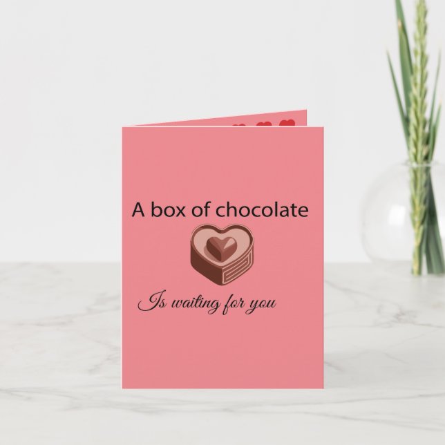 Our love is like Valentine's Day husband candy Card (Front)
