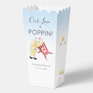 Our Love Is Poppin Popcorn Favor Box