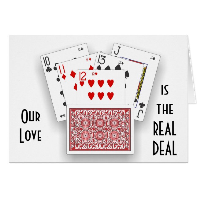 OUR LOVE IS THE "REAL DEAL" AND A "SURE THING" (Front Horizontal)