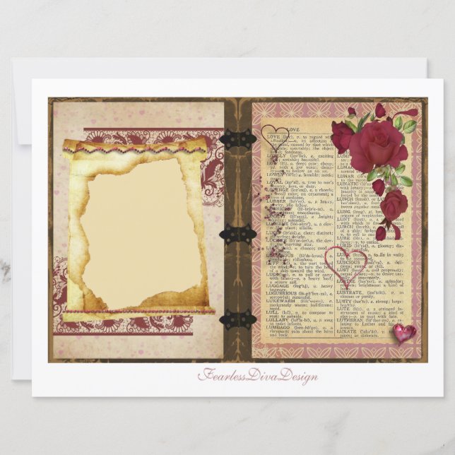 Our Love Junk Journal Pages 19 & 20 (Front)