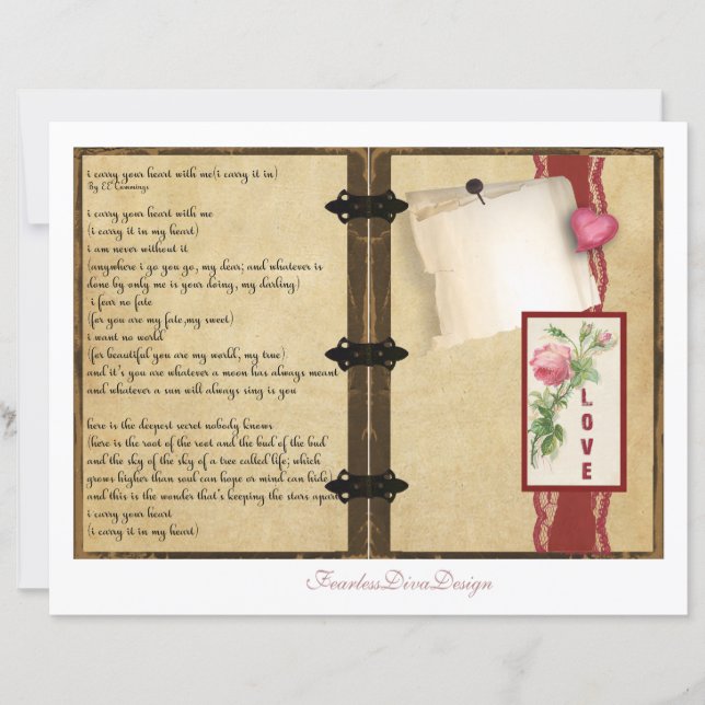 Our Love Junk Journal Pages 5 & 6 (Front)