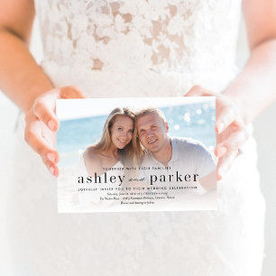 Our Love Photo Wedding Invitation