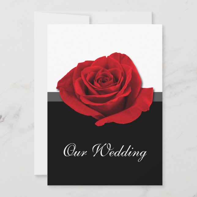 Our Love Rose ~ Wedding Invitations (Front)