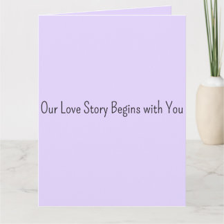 Our Love Story Begins with You Wedding Guest Book  Card