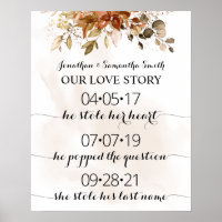 Our Love Story Best Day Yes Day Fall Wedding