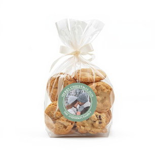 Our Love Story Christmas Classic Round Sticker