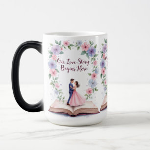 Our Love Story Floral Marriage Mug