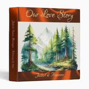 Our Love Story Mountain Album - Copper Binder
