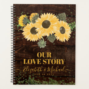 Our Love Story Rustic Sunflowers Wedding Planner