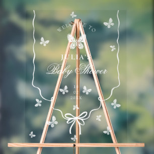 Our Lovely One Baby Shower Acrylic Sign