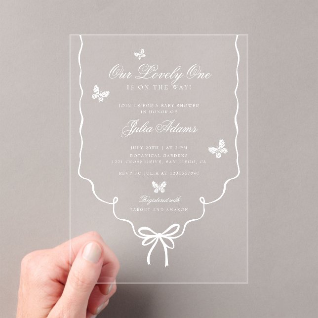 Our Lovely One Baby Shower Invitation (Insitu (Handheld))