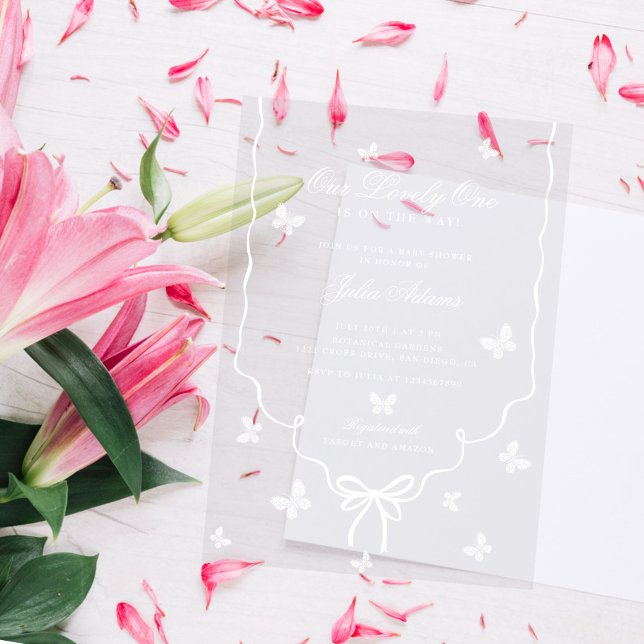 Our Lovely One Baby Shower Invitation (Créateur téléchargé)