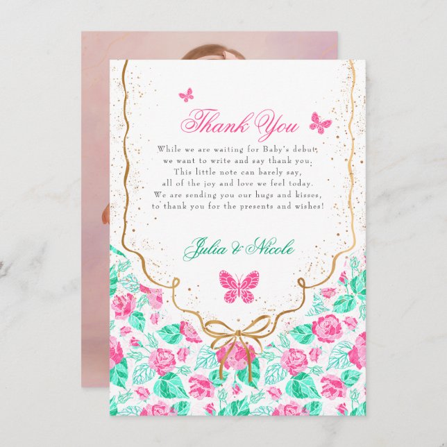 Our Lovely One Baby Shower Invitation (Front/Back)