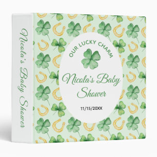 Our Lucky Charm St Patrick Baby Shower Photo Album Binder