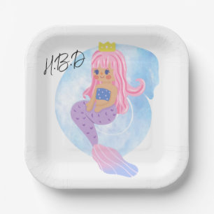 Our mermaid party theme collection is perfect for  paper plate