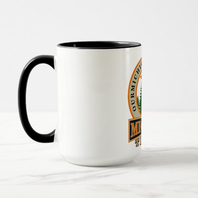 Our Michigan Travels official logo mug (Left)