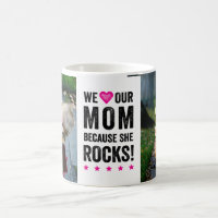 Our Mom Rocks Photo Mug