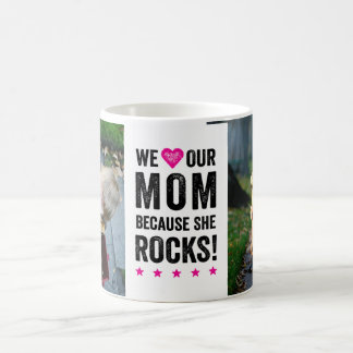 Our Mom Rocks Photo Mug