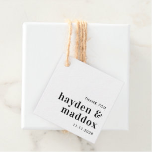 Our Moment EDITABLE COLOR Wedding Favour Tags