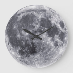 Our Moon Large Clock
