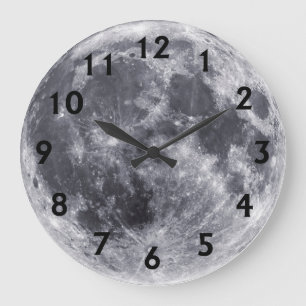 Our Moon Large Clock