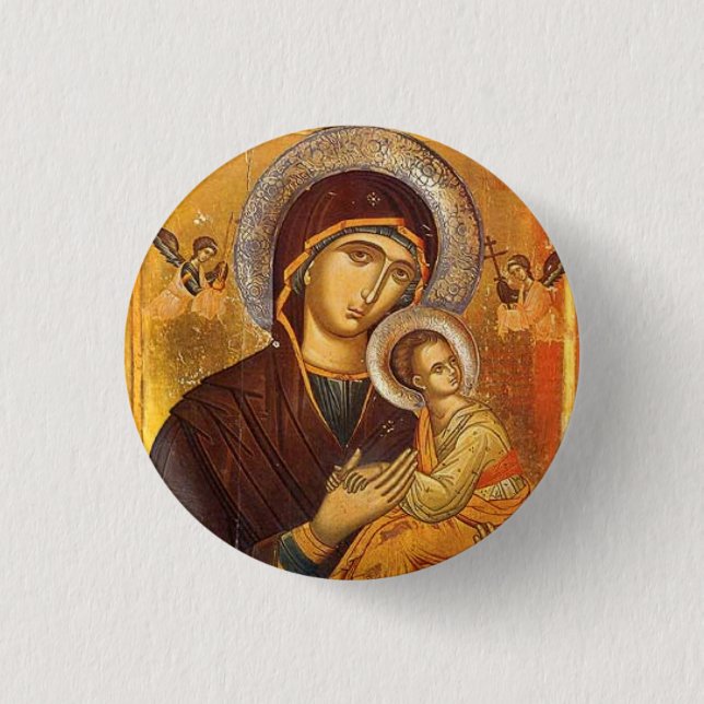 Our Mother of Perpetual Help 1 Inch Round Button (Front)