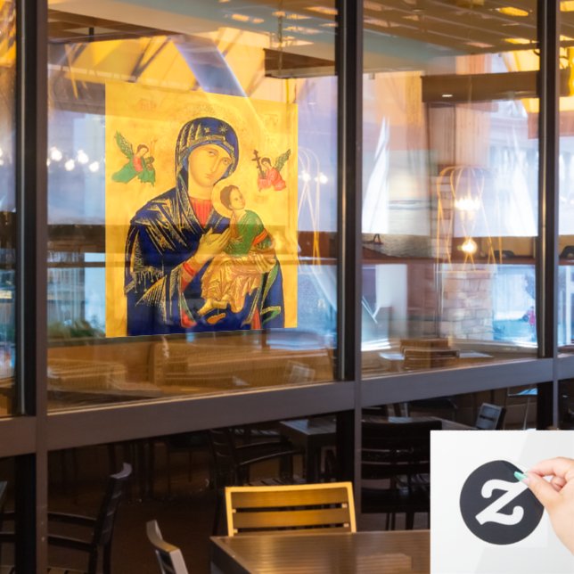 Our Mother of Perpetual Help Window Cling (Restaurant Window)