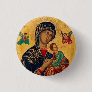 Our Mother of Perpetual Succour 1 Inch Round Button