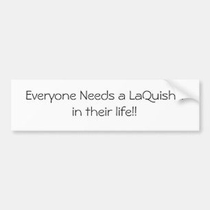 Our Name is LaQuisha Bumper Sticker