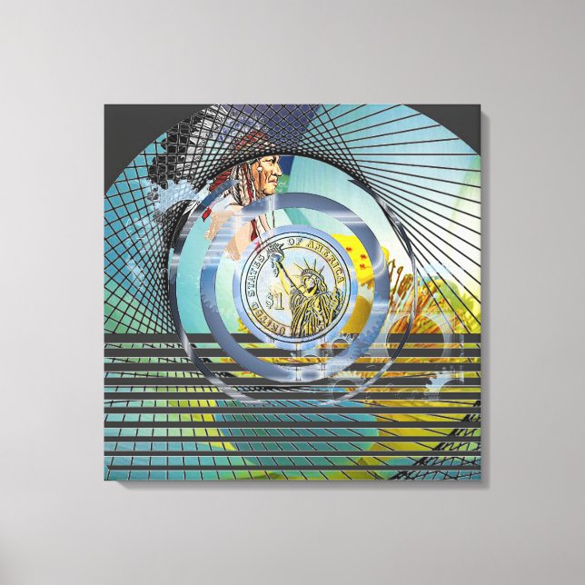 “Our Native Land” 24” x 24” Canvas Print (Front)